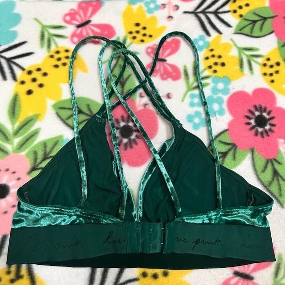 PINK Victoria Secret Strappy Velvet Bralettes - Picture 2 of 3